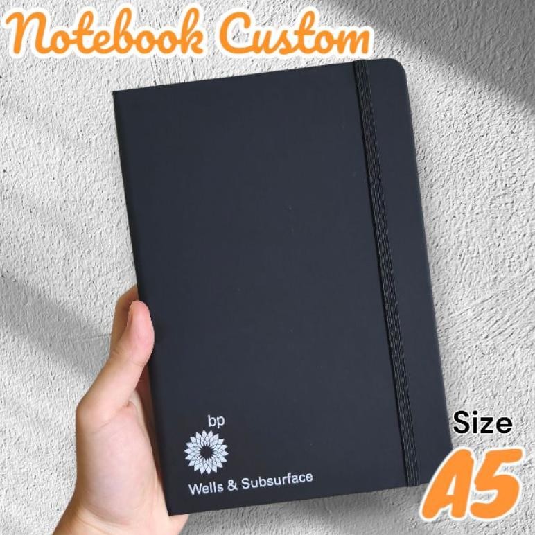 

[BISA CUSTOM] Notebook A5 Bisa Custom/ Notebook Strap Karet Ukuran A5 Nugi