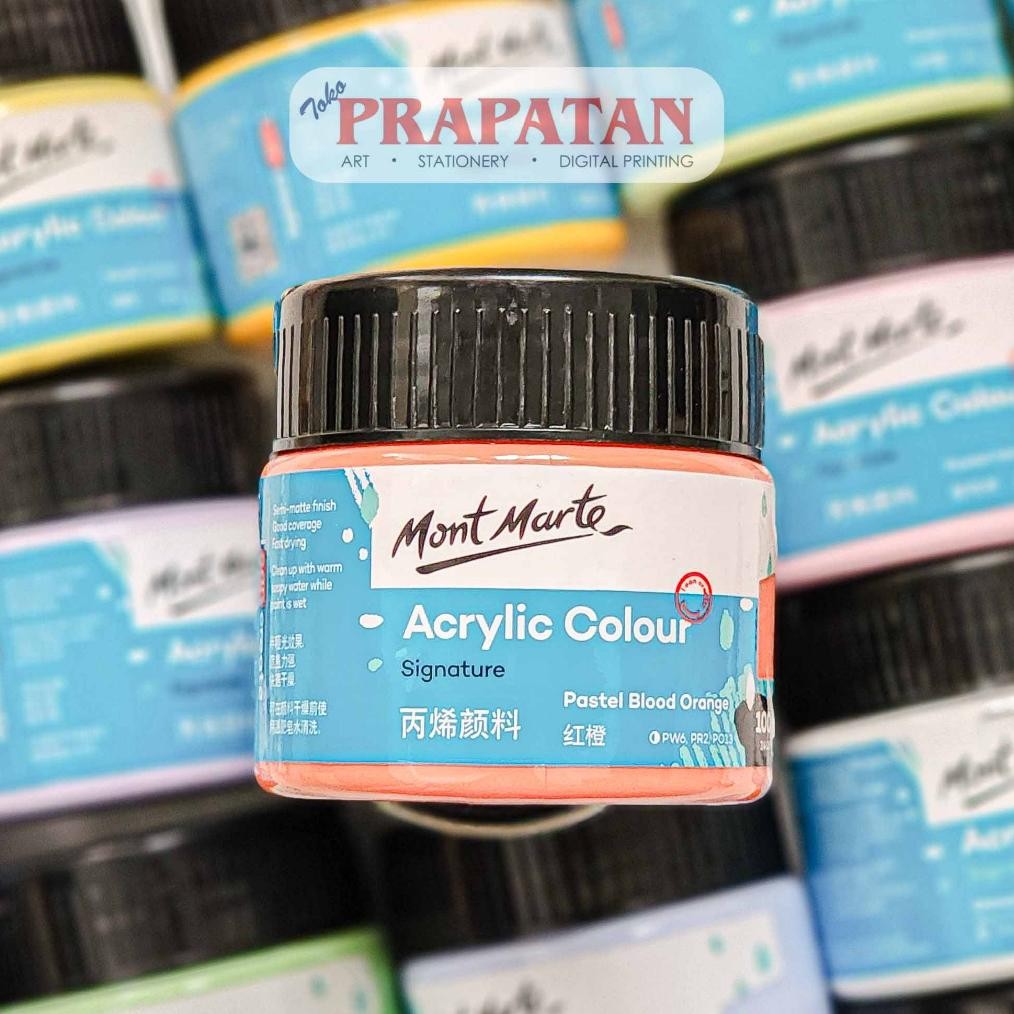 

Cat Akrilik Mont Marte PASTEL Signature 100ml | Mont Marte Acrylic Nugi