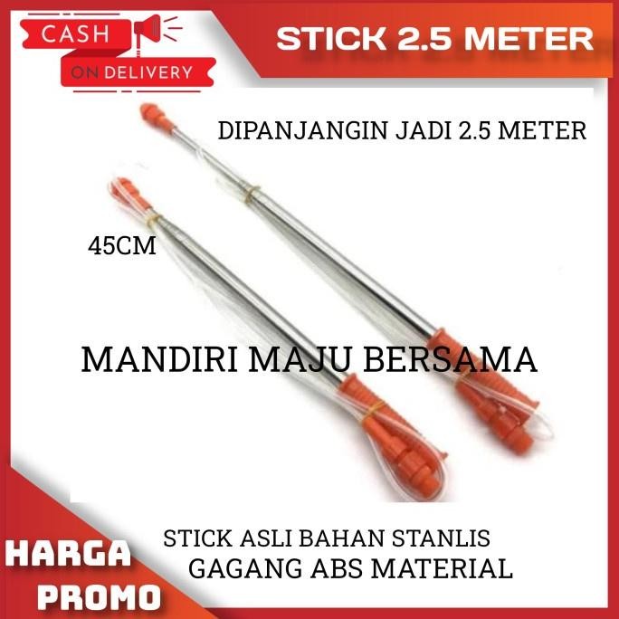 Stik sprayer 2.5meter elektrik sprayer stik telescopic bisa dipanjangin Nugi