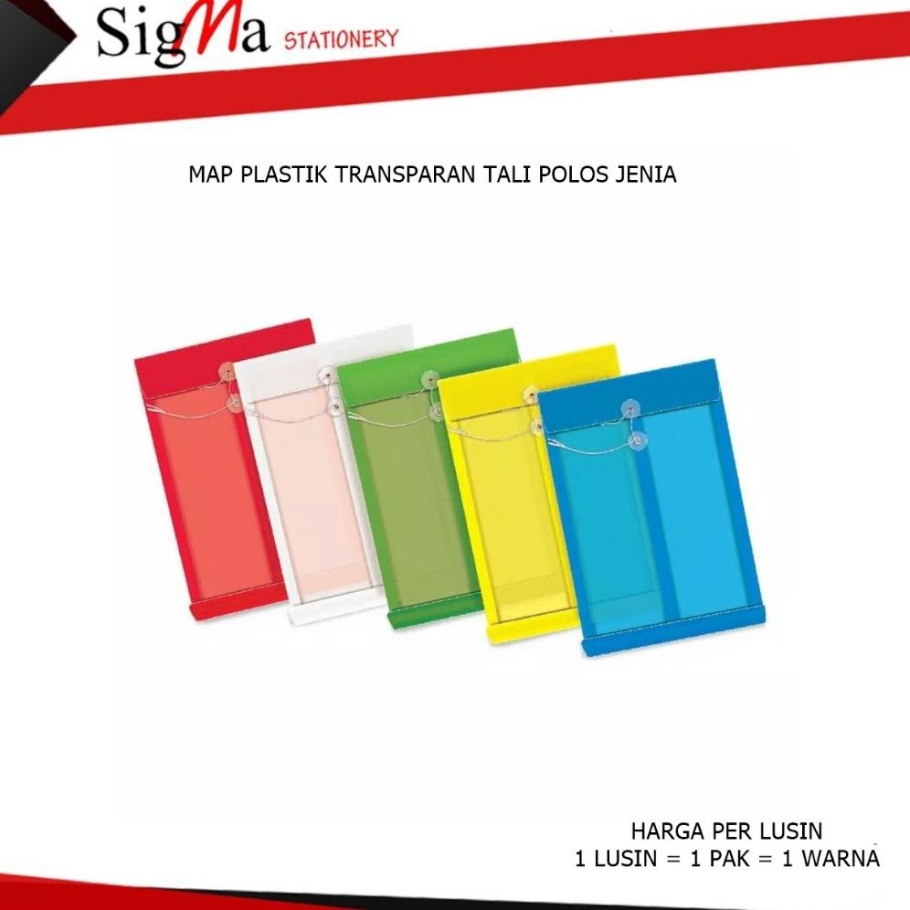 

Map Plastik Tali Polos Warna JENIA (Lusin) Nugi