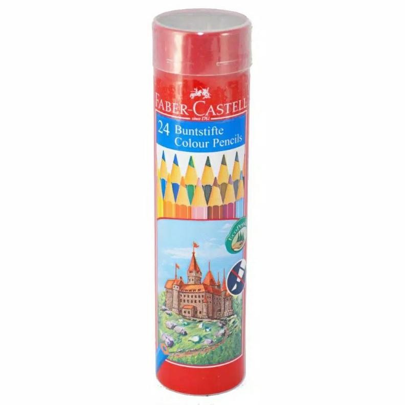 

Faber Castell Classic Colour pencils round tin 24 / pensil warna 24 Nugi