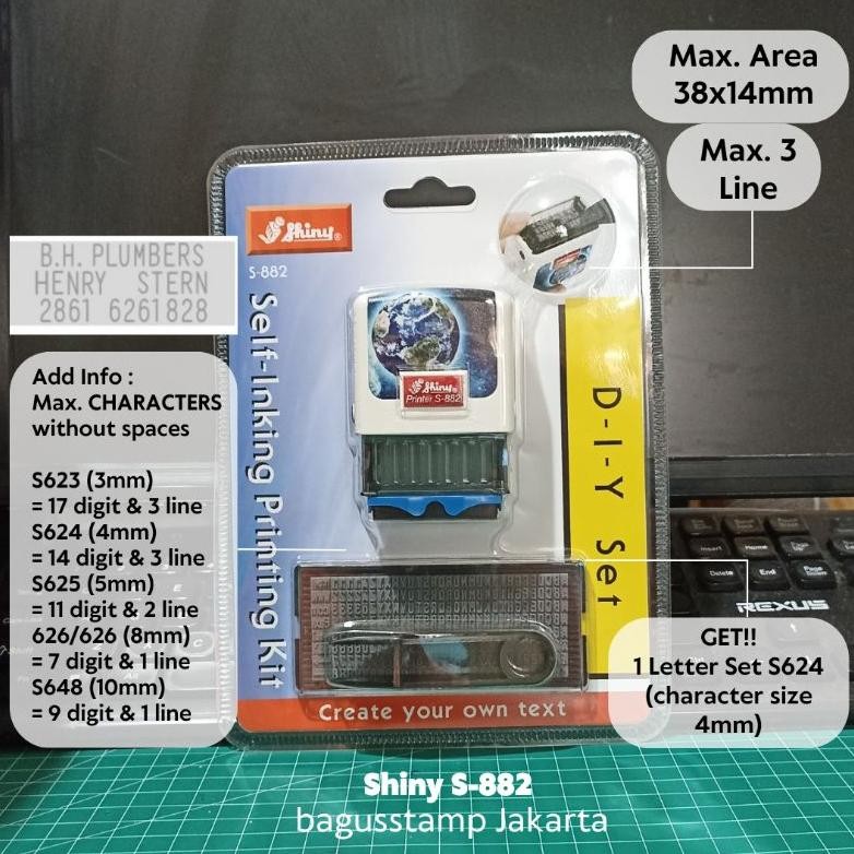 

Stempel Expired Shiny S882 S-882 S 882 / Stempel Bongkar Pasang Nugi