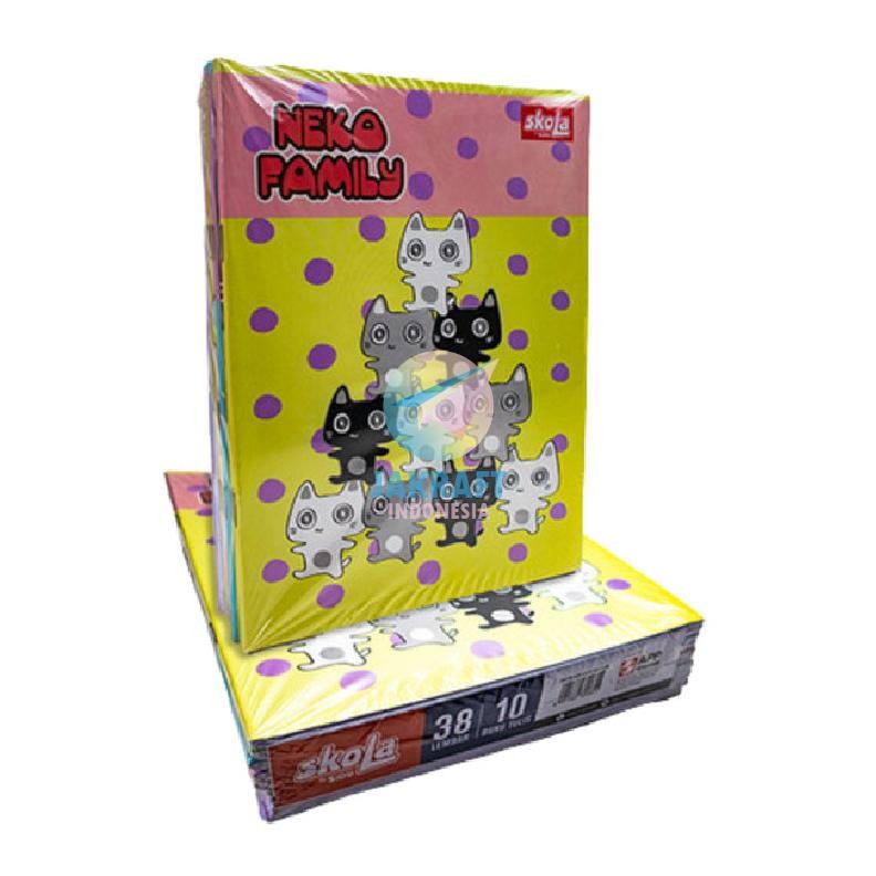 

(10 Pcs) Grosir Buku Tulis SKOLA by Sinar Dunia Isi 38 Lembar Kwarto Kuarto Quarto A5 Biasa Cover Unisex SiDU | Pack Nugi