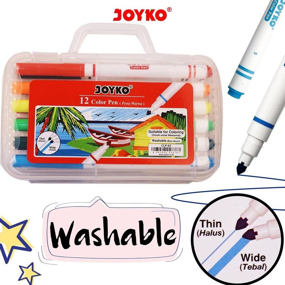 

[DAVIS]Joyko Color Pen (12-warna) CLP -04 ( PER SET ) Nugi