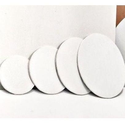 

Kanvas lukis bulat ukuran 30 cm warna putih Nugi