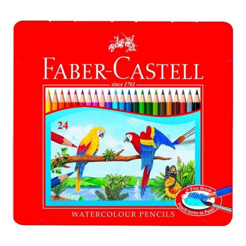

Faber Castell 24 WaterColour / Pensil Warna Water Colour 24 (Tin Case) Nugi