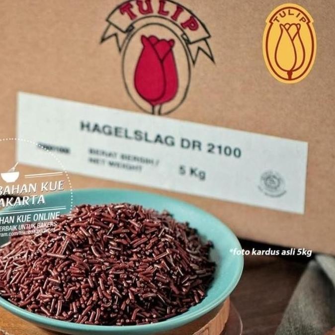 

Tulip Meises Hagelslag 250Gr Cokelat Topping Meses Couverture Mesis Brown Premium