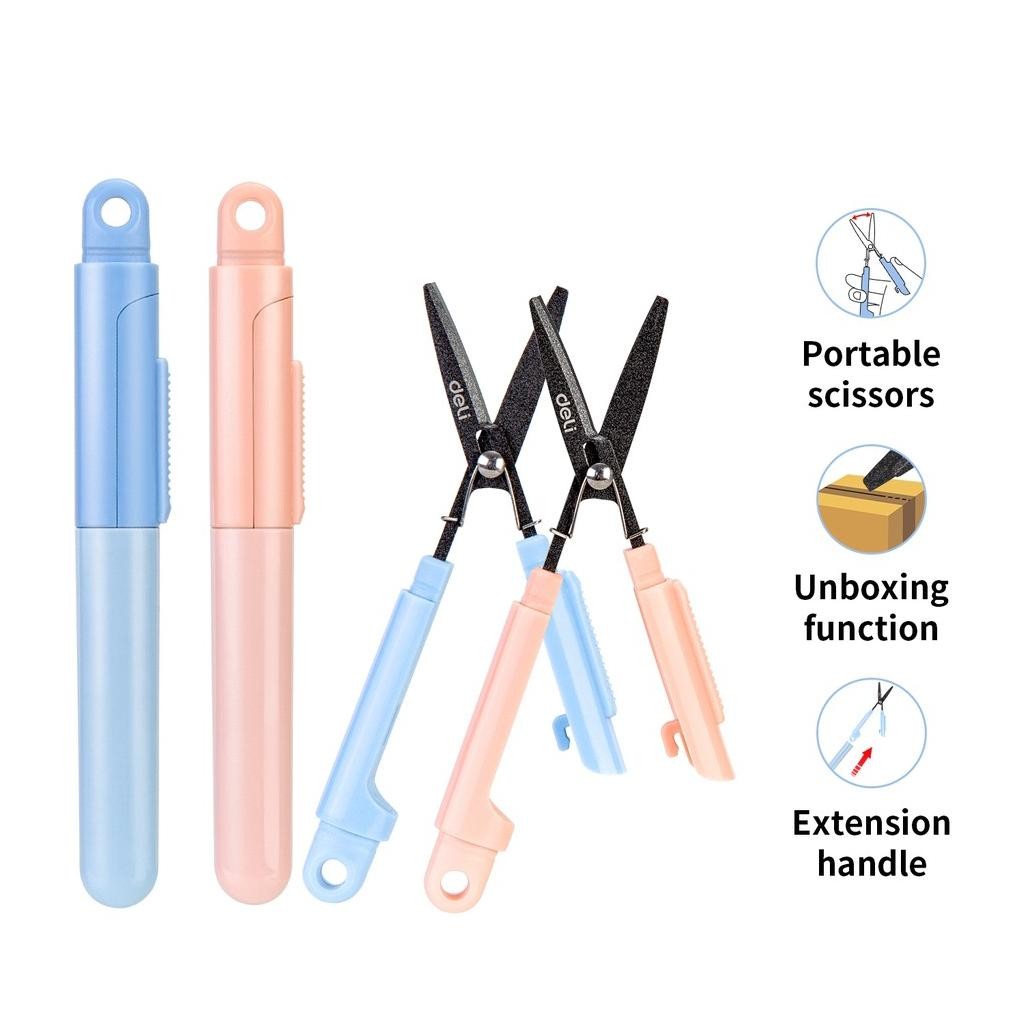 

Deli Gunting Portabel gunting kecil gunting mini gunting lipat Portable Scissors Nugi
