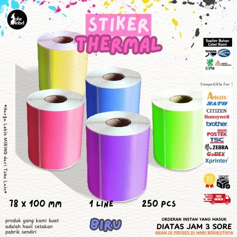 

Stiker Label Barcode 78x100 mm Direct Thermal Nugi