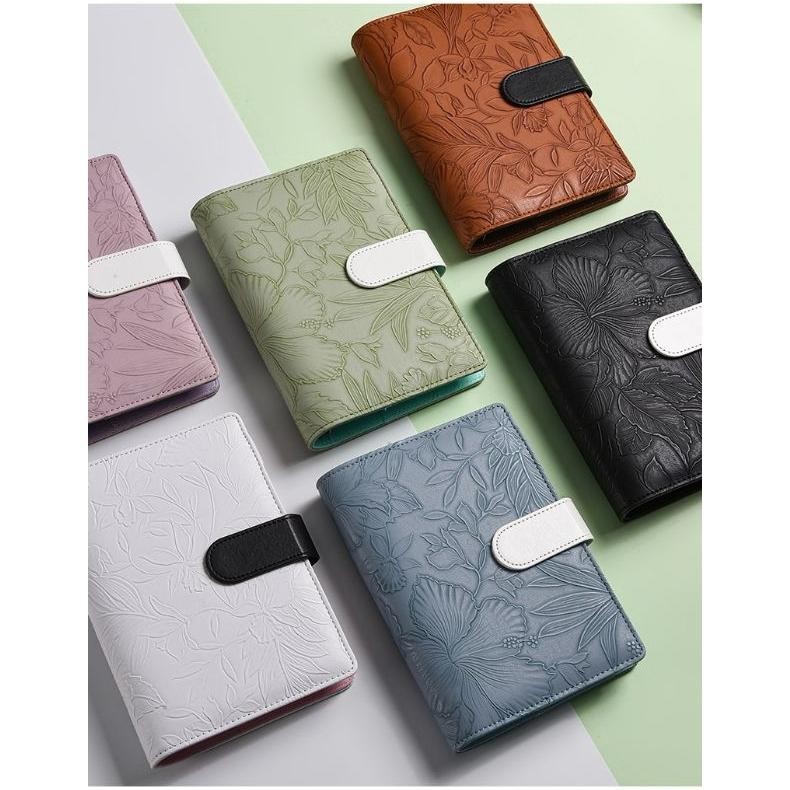 

Binder Kulit Aesthetic Texture Daun A6 6 Lubang Tabungan Keuangan Budgeting Buku Catatan Nugi