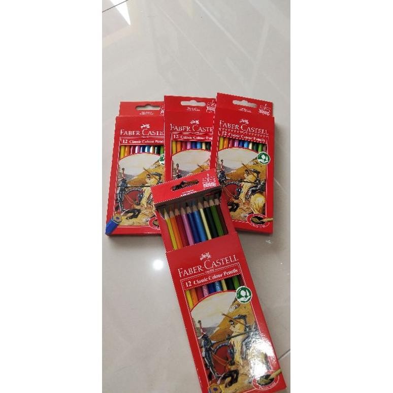 

Pensil warna Faber Castell 12 warna / Panjang Nugi