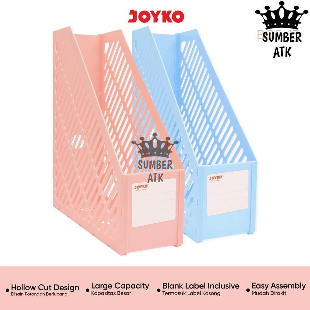 

Box File Keranjang Plastik Rakit Joyko BOF-13 Blue Pink Nugi