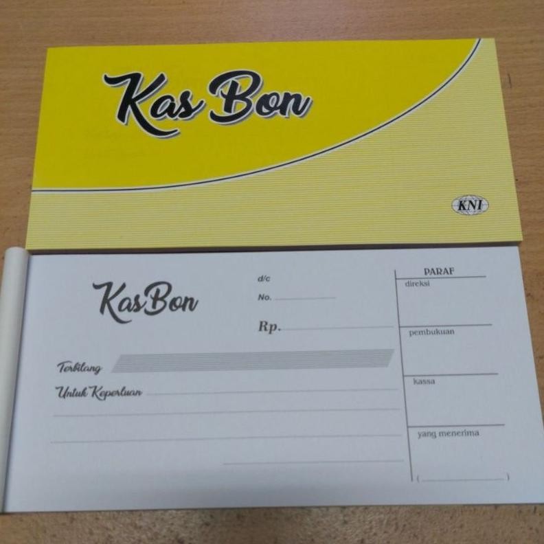 

Buku Bukti Kas/Buku Kasbon KNI ( 1pak/10buku ) Nugi