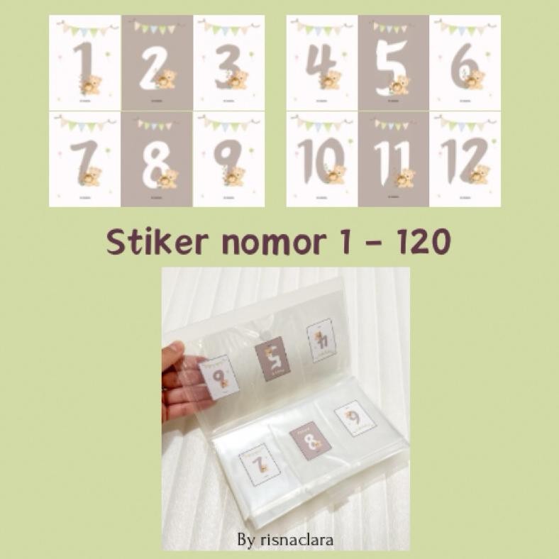 

STICKER ANGKA 1- 120 / 3x4 cm / stiker nomor 1-120 / Stiker Nabung album/ Stiker Album Challenge Nugi