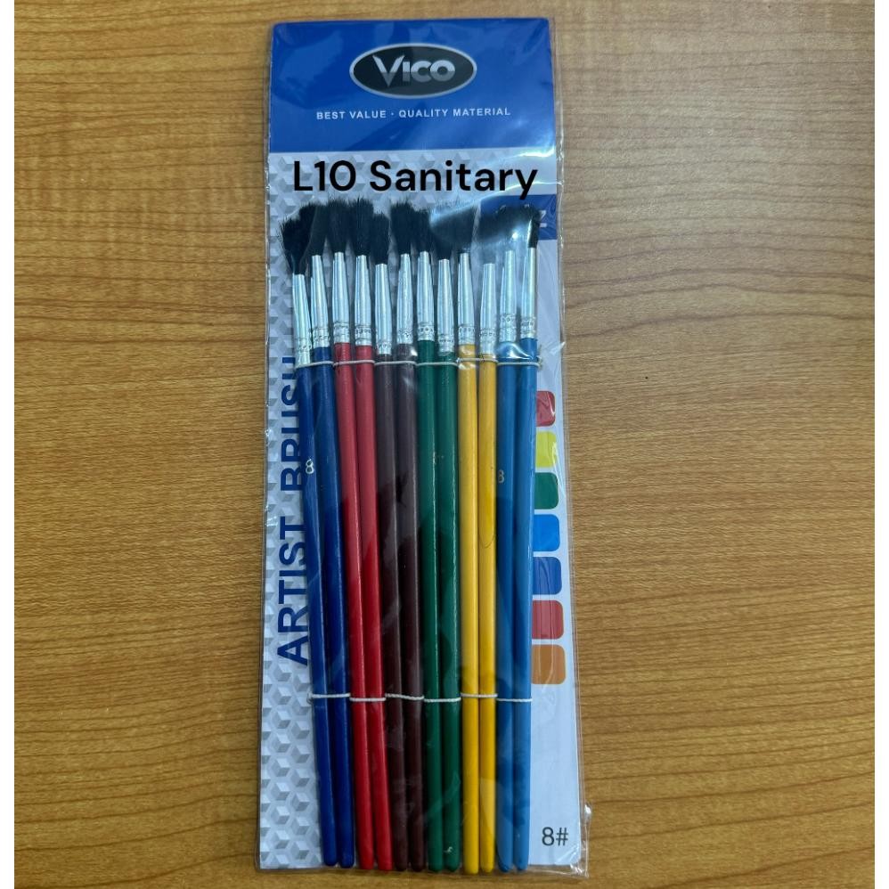 

Kuas LUKIS 6 8 10 12 / Kuas CAT BULU HITAM 1 PAK Nugi