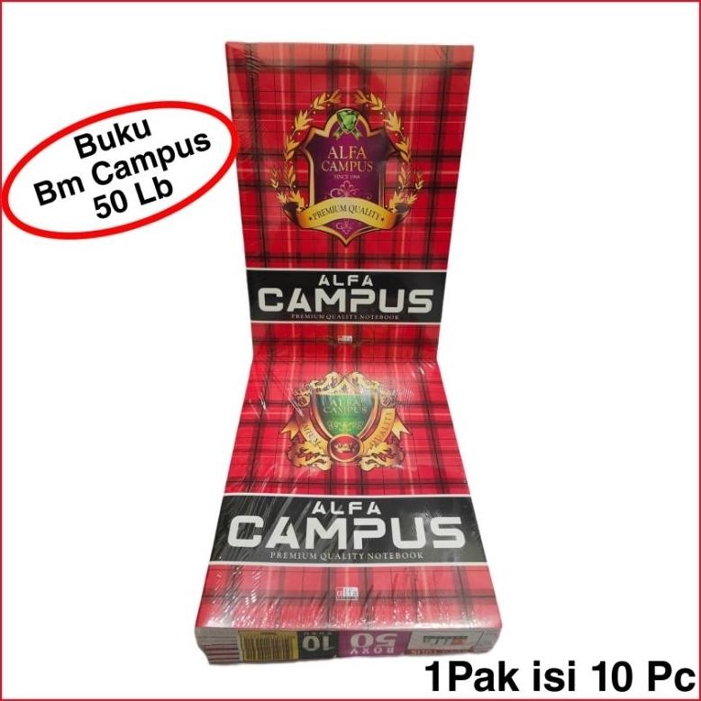 

Buku Tulis Campus Boxy 50 Lembar Isi 10 Pcs Nugi