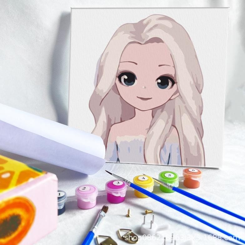 

Oil Painting Karakter Kartun / Mewarnai Cat Air Poster Nugi