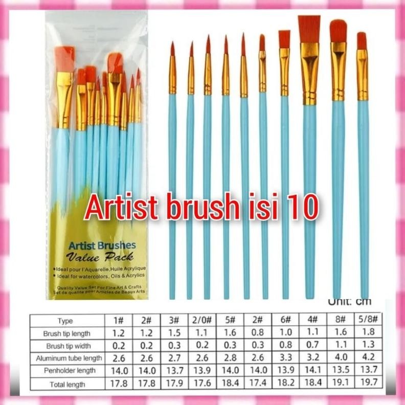 

Kuas set Artist Brush isi 10 Nugi