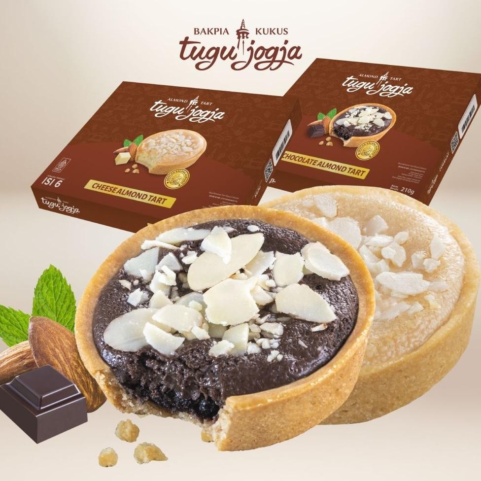

NO_MORE Double Pack E (Almond Tart Tugu Jogja - Cokelat + Keju)