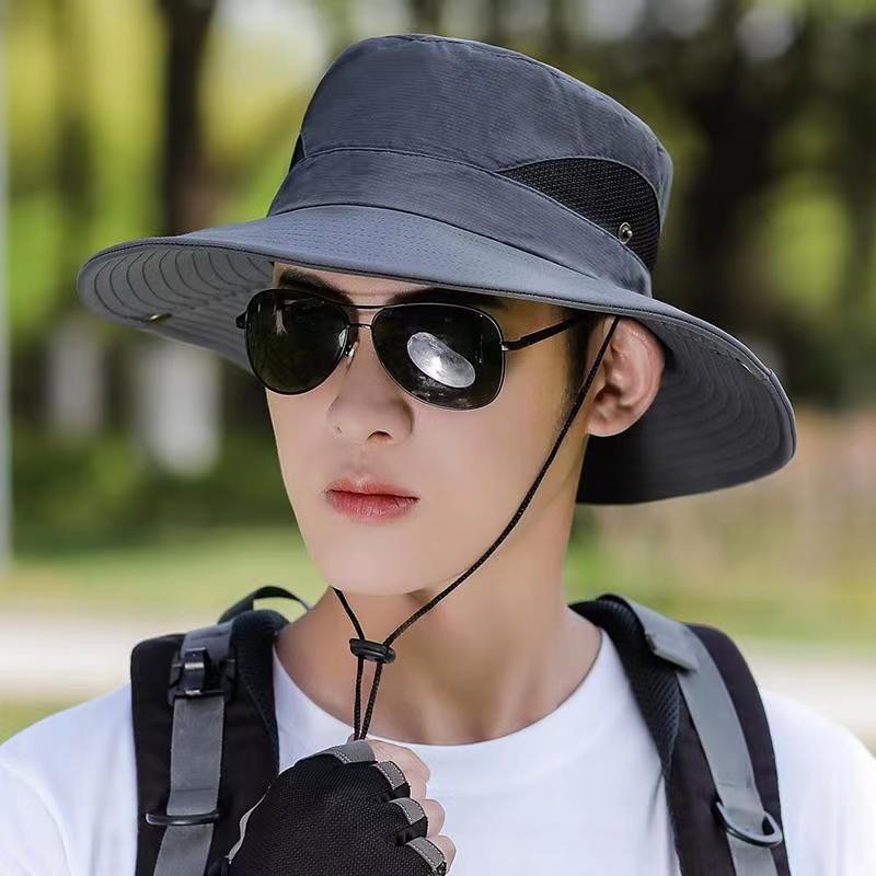 Sun Protection Hat/Large Brim Fisherman Hat UV Protection Sun Hat/Foldable Hat