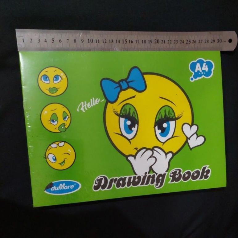

Buku Gambar Kecil merk "duMore" ukuran A4 isi 10buku/pak. Drawing book A4. Made in Indonesia. Nugi