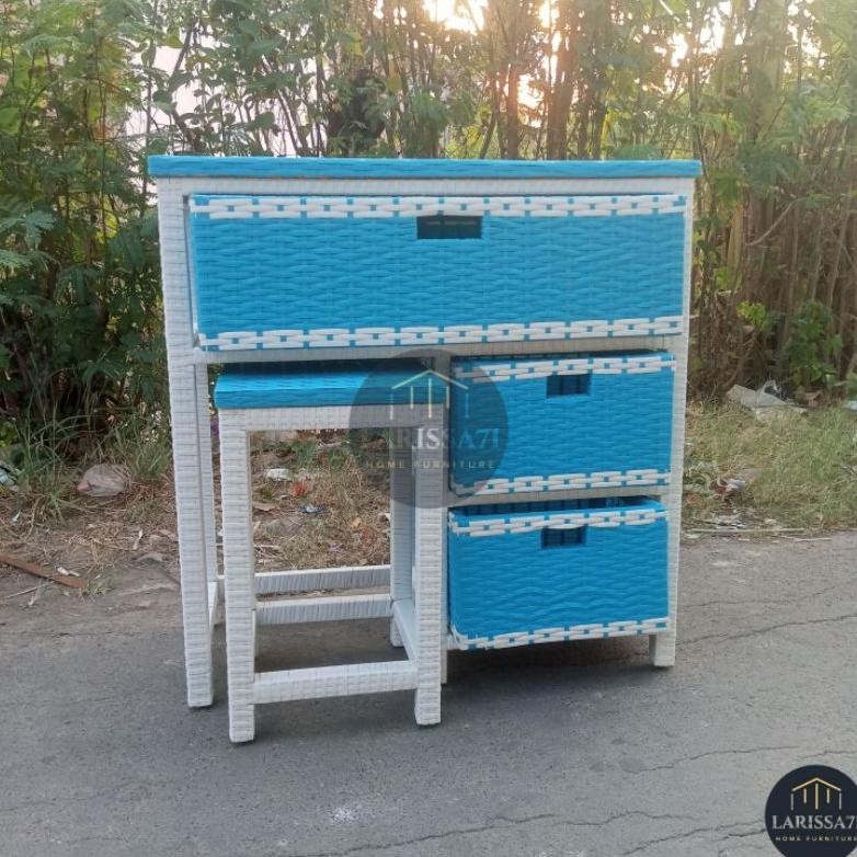 Meja Belajar Anak Rotan Sintetis Nugi