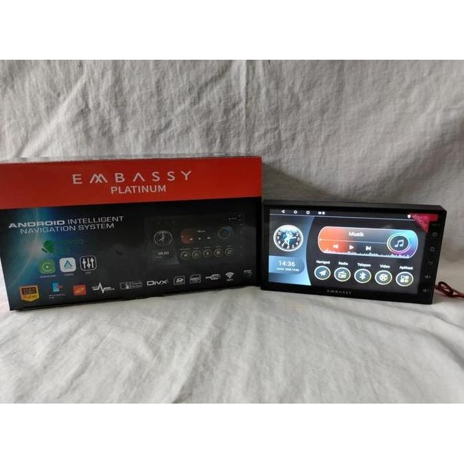 HEAD UNIT ANDROID DOUBLEDIN EMBASSY PLATINUM SATURNUS 9 INCH TERMURAH