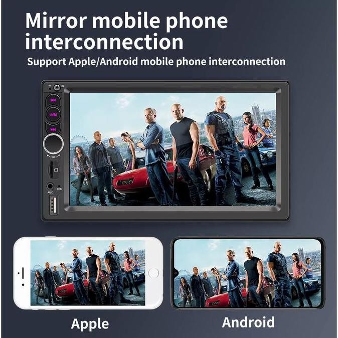 Head Unit Android Bluetooth Double Din 7 Inch Car Headunit 2 Din MP5