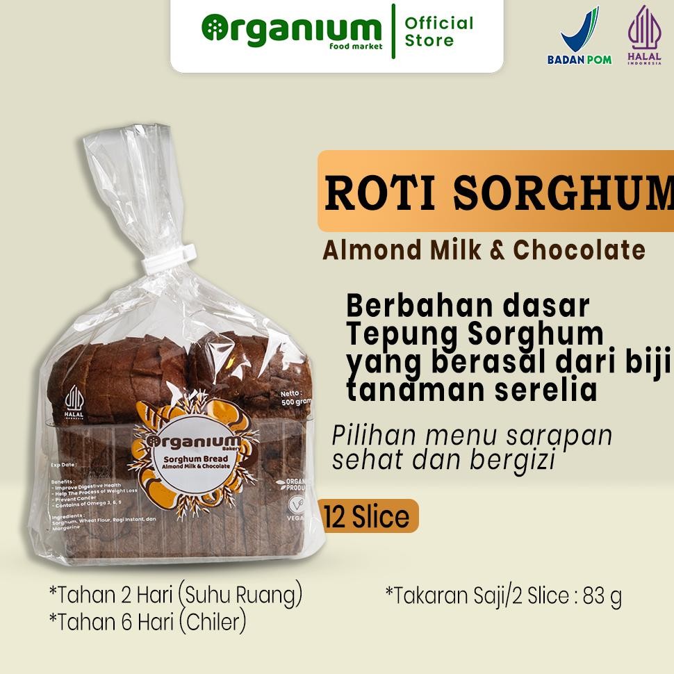 

NO_MORE Organium Chocolate Bread Sorghum , Roti Sorgum Coklat - 500g