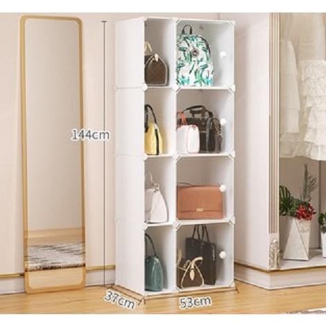 Lemari Plastik Susun  Rak Tas Lemari Portable Nugi