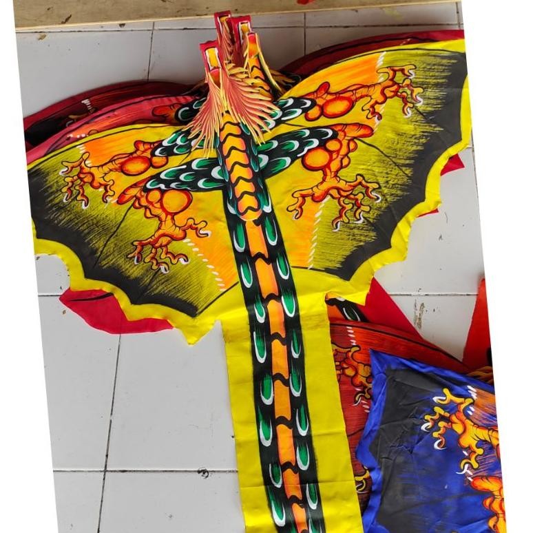 

Am67 d-54 Layangan Naga Lukis Bali Kain Parasut 1 Meter Murah Original