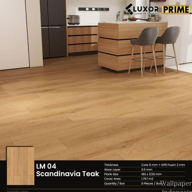 Lantai Spc Vinyl Klik - Luxor Prime - Click System Flooring - Plank