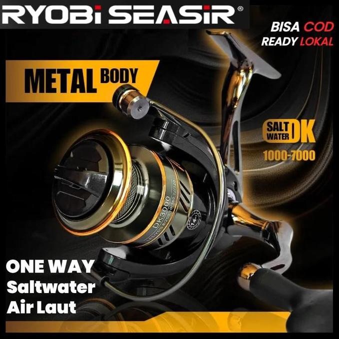 Promo Ryobi Seasir X Seahunter Dk1000-7000 Reel Full Metal 15Kg