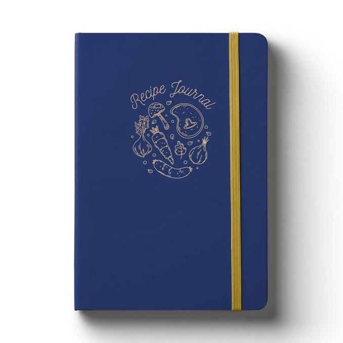 

Tersedia Buku Resep A5 Recipe Journal - Catatan Masakan Harian Blue Cover