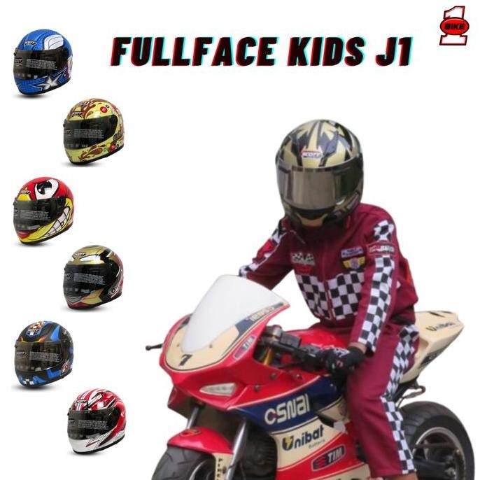 Diskon Helm Full Face Anak Scott SNI | Helm Motor Anak Cowok Laki-Laki Usia 3-10 Tahun