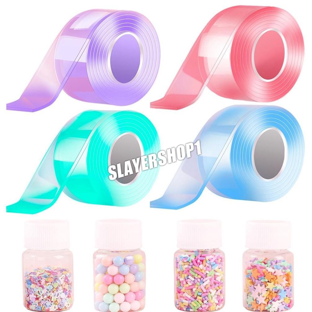 

Rd1- Nano Bubble Tape Mainan Super Elastis Bubble Blowing Tape Diy Mainan Nikmat Pesta Fitshoid