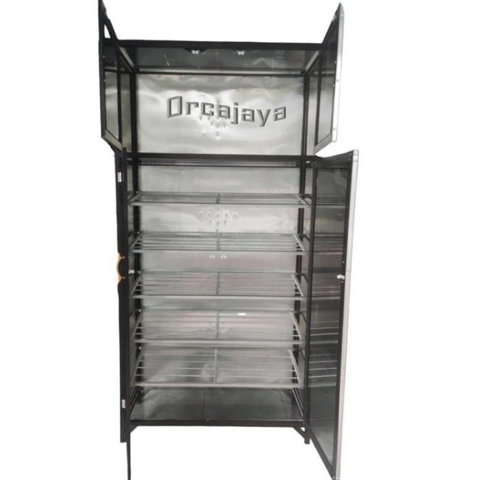 Tempat Sepatu Sandal Minimalis Lemari Sepatu 2 Pintu/Rak Helm 2 Pintu/Lemari Serbaguna Aluminium