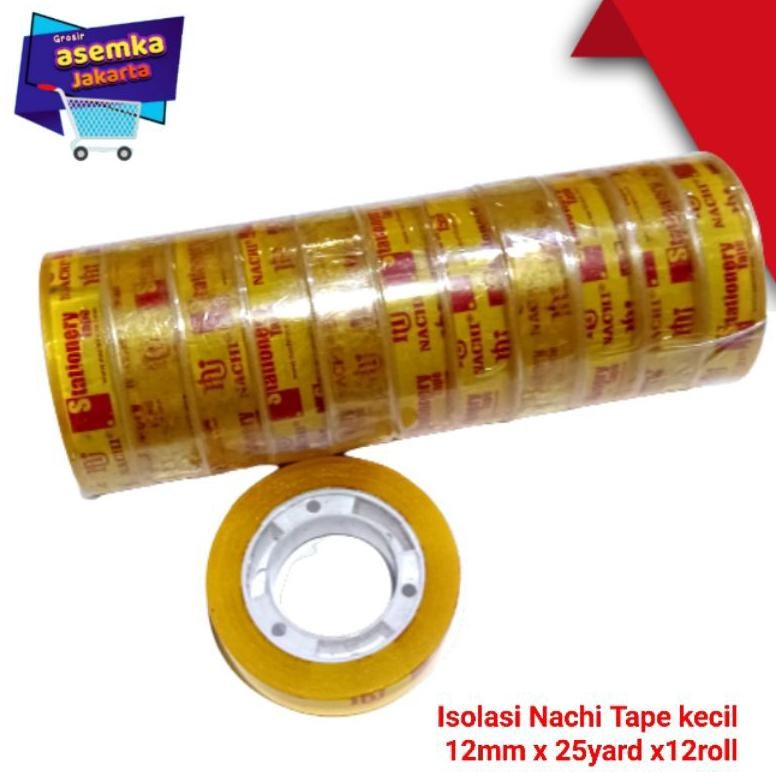 

Rd1- Isolasi Solasi Nachi Tape Kecil 12Mm X 25Yard Isi 12Pcs