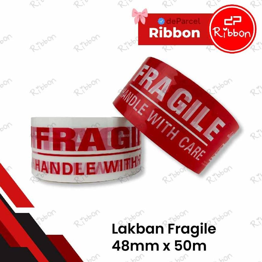 

Rd1- Lakban Fragile Star Tape 48Mm 50M Isolasi Tebal Selotip Murah