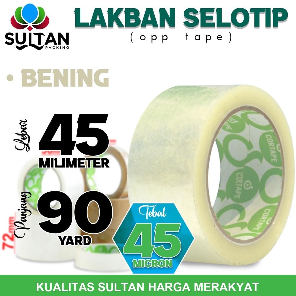 

Rd1- Lakban Isolasi Selotip Bening 45Mm X 90Yard Opp Tape Plakban Cortape Termurah / Satuan