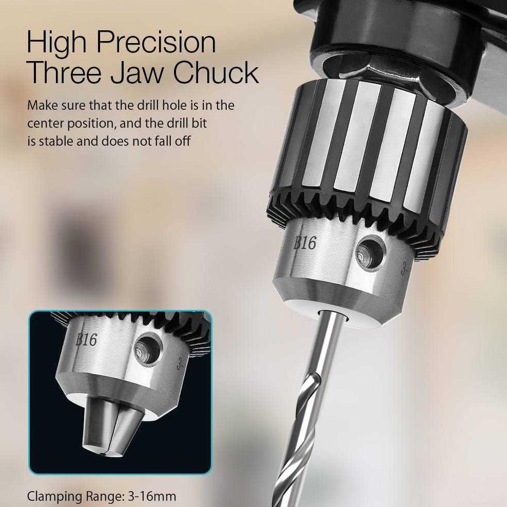 TERBARU WETOP MESIN BOR DUDUK MINI BENCH DRILL PRESS CHUCK 3-16MM 1050W - BG-5157 TERMURAH