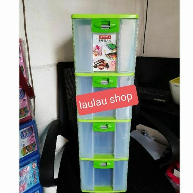 Laci Serbaguna Laci Plastik Cd Susun 4 Lion Star Pressa Pr 24 Xl-4 Box Dvd Container