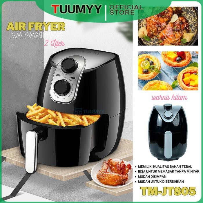 KS [COD] Air Fryer 2 Liter Mesin Penggoreng Tanpa Minyak TM-JT805