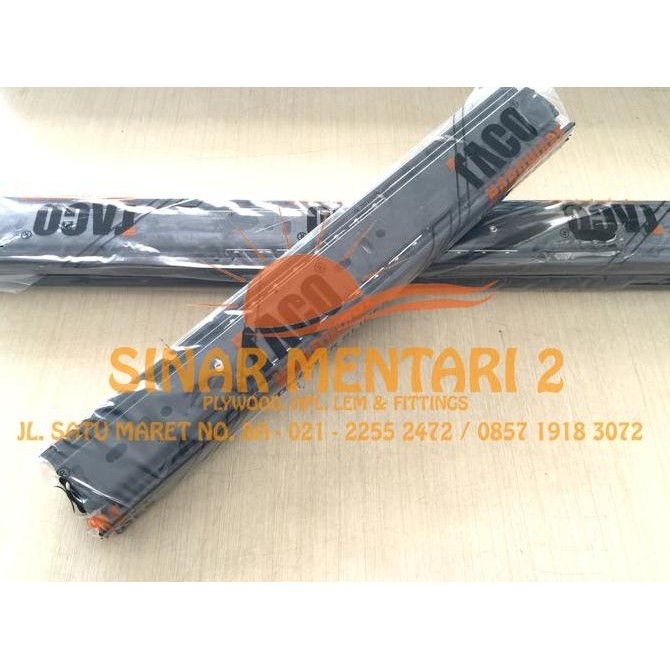 Laci Serbaguna Taco Rel Double Track Hitam Panjang 40 Cm