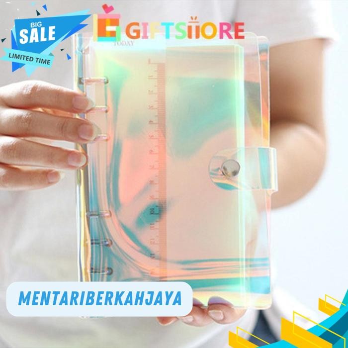 

A6/A5 CLEAR SOFT PVC NOTEBOOK BINDER COVER PLANNER 6-RING LOOSE-LEAF FOLDER STATIONARY-GS BY MENTARI BERKAH JAYA