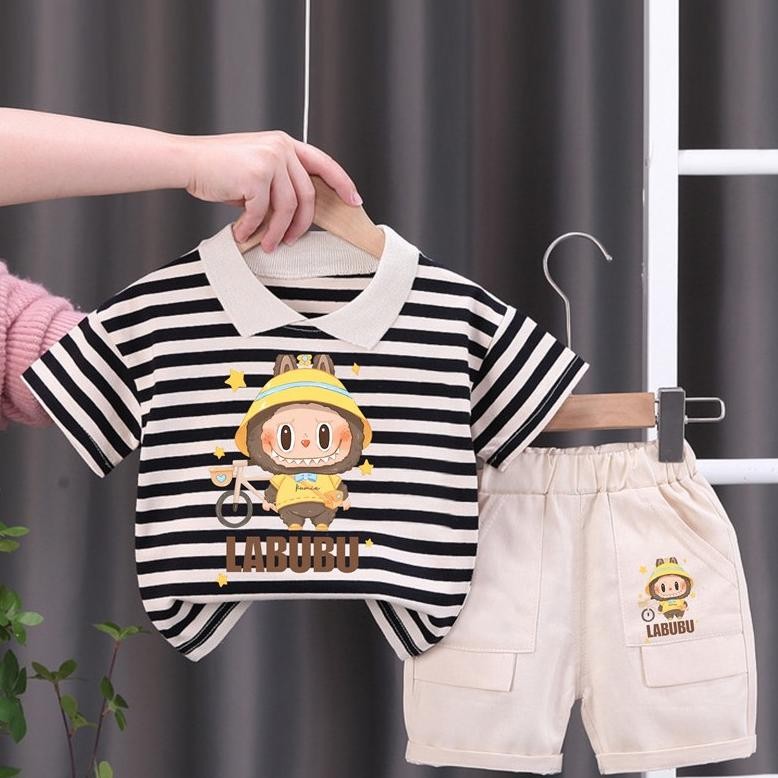 Special - Setelan Labubu/Setelan Anak Laki Laki Import Usia 6Bulan-5 Tahun/Setelan Bayi Laki-Laki Le