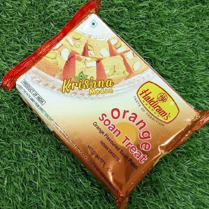 

@@@@] Haldiram's Soan Papdi Orange(Jeruk) 250gr | Manisan India Rasa Jeruk