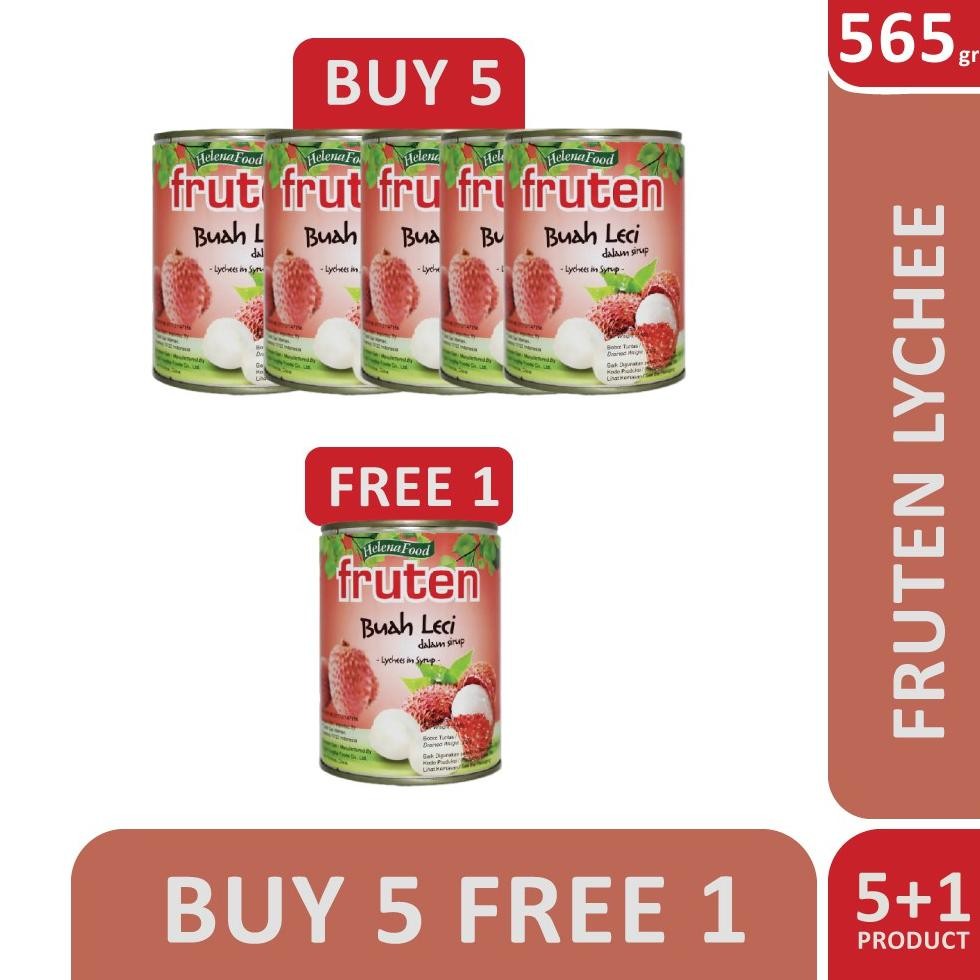 

NO_MORE Fruten Buah Leci kemasan kaleng/Lychees in Syrup/565 gr ( Beli 6 pcs lebih hemat )