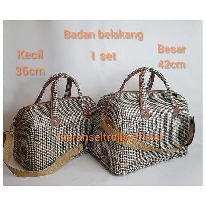 Tas Pakaian Untuk Wanita Polo Interclub Besar&Kecil 1Set 100%Original Travel