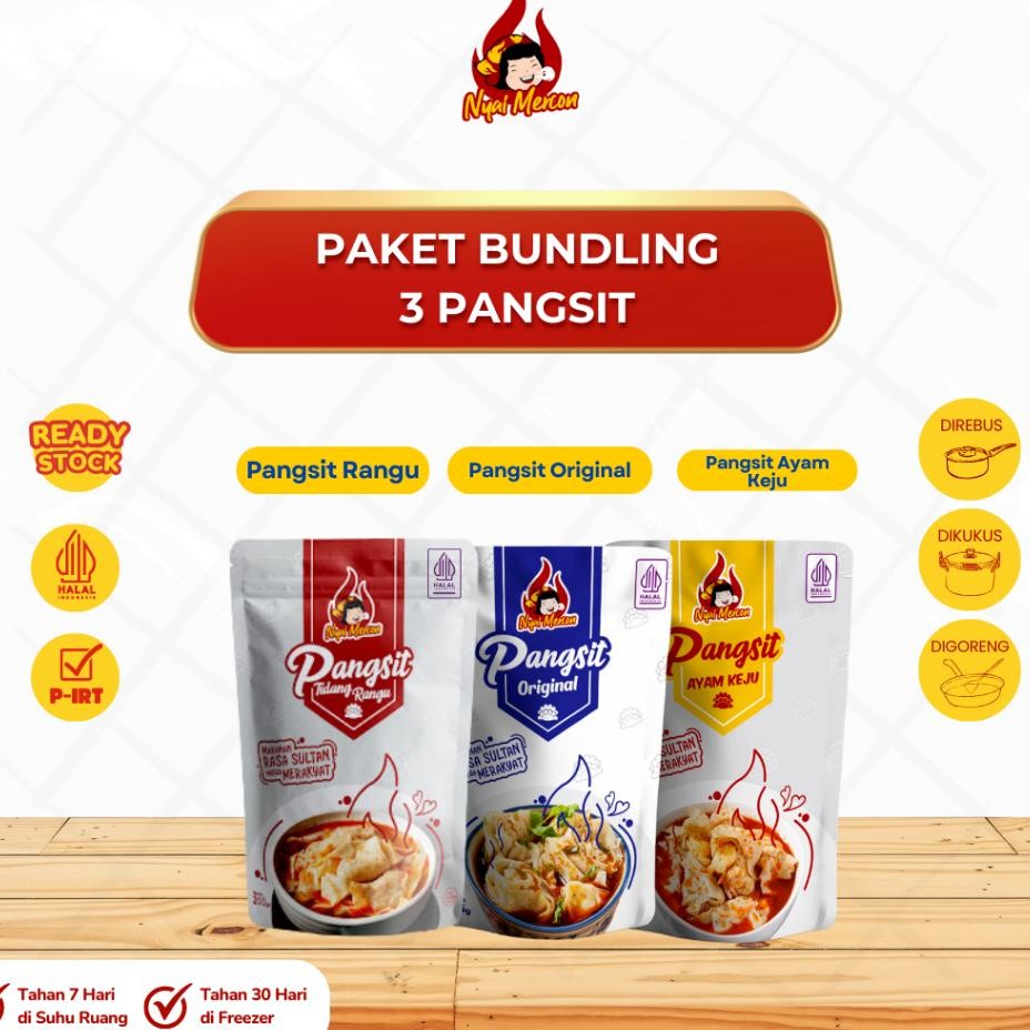 

Pangsit Paket Bundling Ta Varian Pangsit Nyai Mercon
